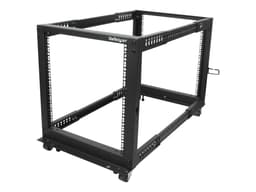 Startech 12U Adjustable Depth Open Frame 4 Post Server Rack 