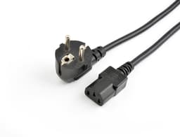 Prokord Strömkabel 1m CEE7/7 C13 coupler Svart