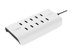 Belkin Rockstar 10-Port USB Laddningsstation Vit