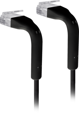 Ubiquiti UniFi Ethernet Patch Cable RJ-45 Cat6 0.1m Svart