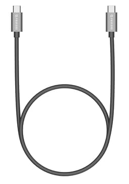 Prokord Cable USB 3.1 Type C-C Male-Male 1.0m Black 100W Q 1m USB C USB C Sort