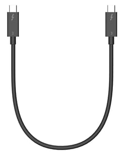 Prokord Thunderbolt 3-kabel – 40Gb/s, 100W PD, USB-C til USB-C 0.5m Sort