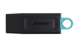 Kingston Datatraveler Exodia 64GB USB Type-A Zwart, Turkoois