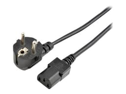Prokord Power Cord Pc Power C13 Output 3.0m Angled Black 3m CEE7/7 C13 Zwart