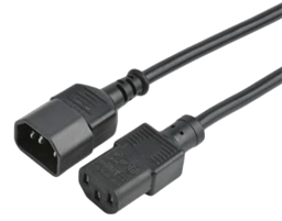 Prokord DPC-C14/C13-3BLSZH electriciteitssnoer Zwart 3 m IEC C14 IEC C13 3m IEC C14 IEC C13 Zwart
