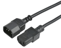 Prokord Strömkabel LSZH 3m C14 C13 Svart