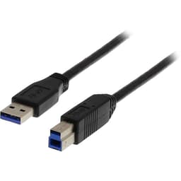 Deltaco USB3-120S 2m USB-A USB-B Svart
