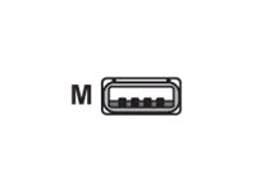 Datalogic Kaapeli USB USB-A - TPUW (RJ45) Suoraan 2m Musta 2m USB-A Musta