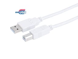 Prokord USB-kabel 2m USB A USB B Vit