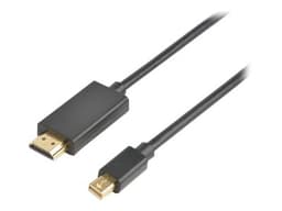 Prokord HDMI-kabel 2m Mini-DisplayPort HDMI Sort