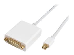 Prokord DisplayPort -kaapeli 1m Mini DisplayPort DVI-D Valkoinen