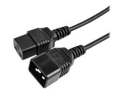 Prokord Förlängningskabel för ström 1m C20 coupler C19 coupler Svart