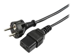 Prokord Strömkabel 2m CEE7/7 C19 Svart