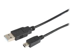 Prokord USB-kabel 3m. USB A Mini-USB B Sort