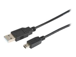 Prokord USB-kabel 2m. USB A Mini-USB B Sort
