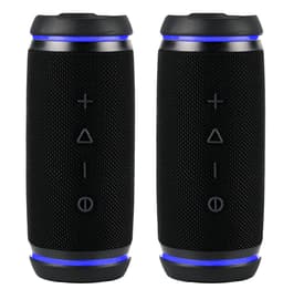 Voxicon W25 Duo – Draagbare Bluetooth-speakers met stereogeluid (2-pack) Zwart
