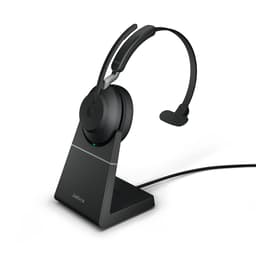 Jabra Evolve2 65 med laddningsställ USB Type-A UC Svart