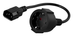 Prokord Virtajohto 0.5m C14 liitin CEE7/4 Musta