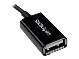 Startech 5in Micro USB to USB OTG Host Adapter M/F 0.127m Micro-USB B USB A Svart