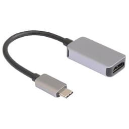 Prokord USB C - HDMI Adapter 4K@60hz Premium Metal#k USB C HDMI Sølv Sort