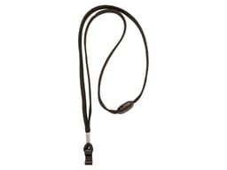 Cardkeep Lanyard Svart 9mm Med Sikkerhetsknapper Og Sportfeste 100stk. 