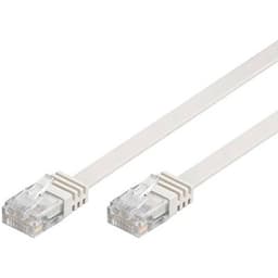 Deltaco Flat Patch-kabel RJ-45 Cat 6 3m Vit