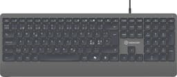 Voxicon Kablet Tastatur 320W – Fuld størrelse, Støjsvagt og Ergonomisk Ledningsført Nordisk