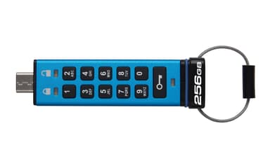 Kingston IronKey Keypad 200 256GB USB Type-C Blauw
