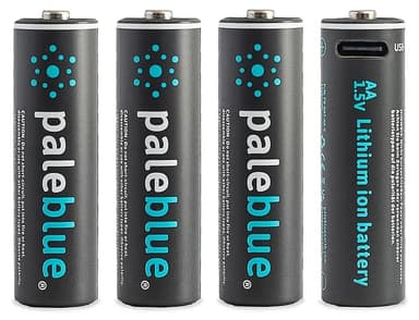 PALE BLUE Li-ion Rechargeable Aa Battery Usb-c 