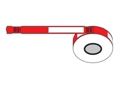 Zebra Labels Z-Band UltraSoft Wristband 25x297mm Red 6-Pack 