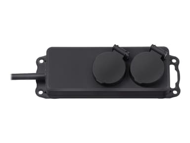 Brennenstuhl Extension socket IP44 2-way black 2m H07RN-F 3G1,5 