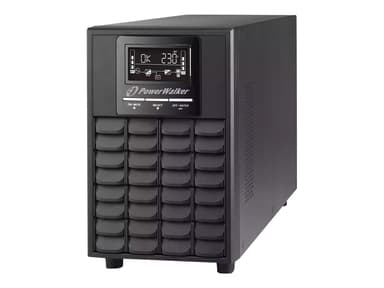 Powerwalker VFI 1500 CG PF1 strömskydd (UPS) Dubbelkonvertering (Online) 1,5 kVA 1500 W 4 AC-utgångar 
