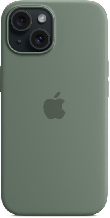 Apple Silicone Case With Magsafe iPhone 15 Groen