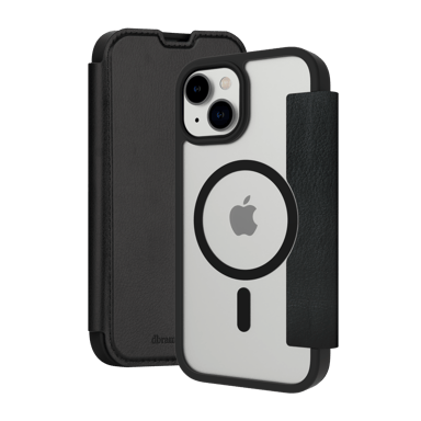 dbramante1928 Helsinki MagSafe mobiltelefonetui Folio Sort iPhone 15 Sort
