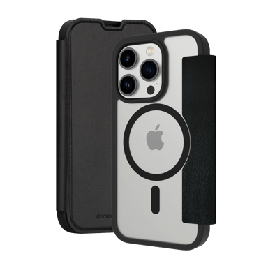 dbramante1928 Helsinki MagSafe mobiltelefonfodral Folio Svart iPhone 15 Pro Max Svart