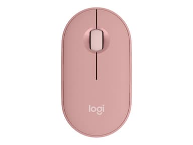 Logitech Pebble Mouse 2 M350s RF Wireless + Bluetooth Hiiri Vaaleanpunainen