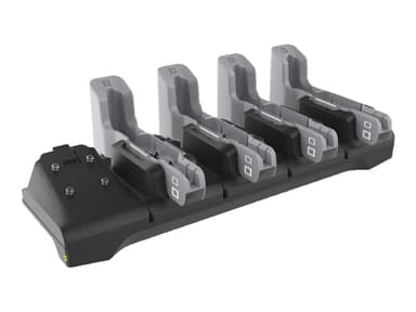 Zebra Charger 4-Slot - ET4X 8" Grijs, Zwart