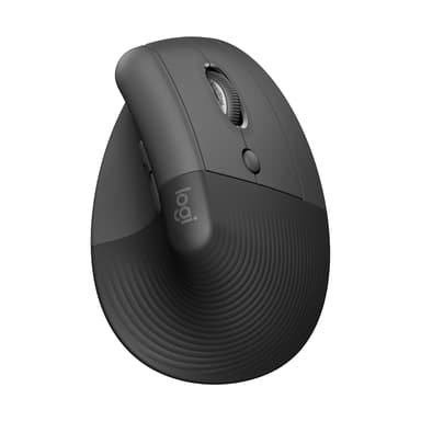Logitech Lift Vertical Ergo Mouse Right Graphite RF trådløs + Bluetooth
