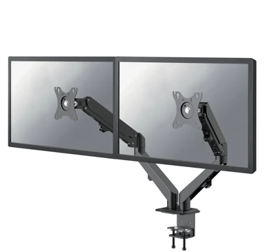 Neomounts DS70-700BL2 - Dual Monitorarm voor schermen tot 27" - Zwart 