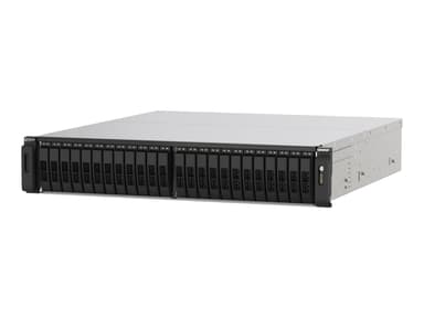 QNAP TS-h2490FU NAS Rack (2U) EPYC 7302P 128 GB DDR4 0 TB QuTS hero Svart, Grå 