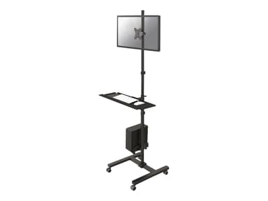 Neomounts FPMA-MOBILE1700 - Mobiele werkplek voor een monitor (max. 32"), PC, toetsenbord en muis. 