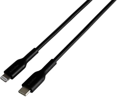 Cirafon USB-C til Lightning Hurtigladekabel – til iPhone/iPad 1m Sort