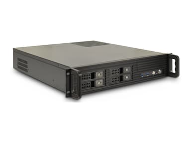 Inter-Tech IPC 2U-2504 2U 19" 4-Bay Rack Musta