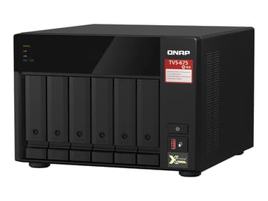 QNAP TVS-675 NAS Tower Ethernet/bredbåndsforbindelse Sort KX-U6580 