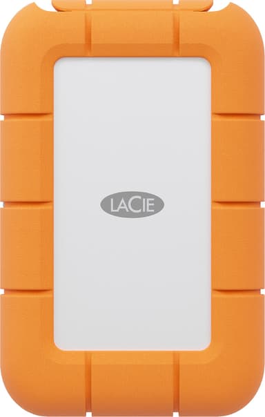 LaCie Mini Rugged SSD 500GB USB-C Grå, Oransje