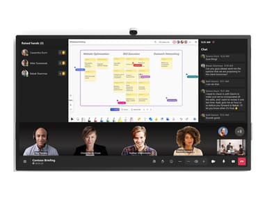 Microsoft Surface Hub 3 85" interactief whiteboard 2,16 m (85") 3840 x 2160 Pixels Touchscreen Platina Platina