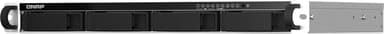 QNAP TS-464eU NAS Rack (1U) Intel® Celeron® N5095 4 GB DDR4 0 TB QNAP Turbo System Aluminium, Zwart 