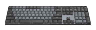 Logitech Master 920-010758 tangentbord Kontor Trådlös RF + Bluetooth QWERTY Amerikanskt internationellt grafit Trådlös Logitech Linear Amerikanskt internationellt
