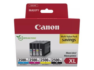 Canon Bläck Multipack PGI-2500XL (B/C/M/Y) 