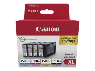Canon Bläck Multipack PGI-1500XL (B/C/M/Y) 